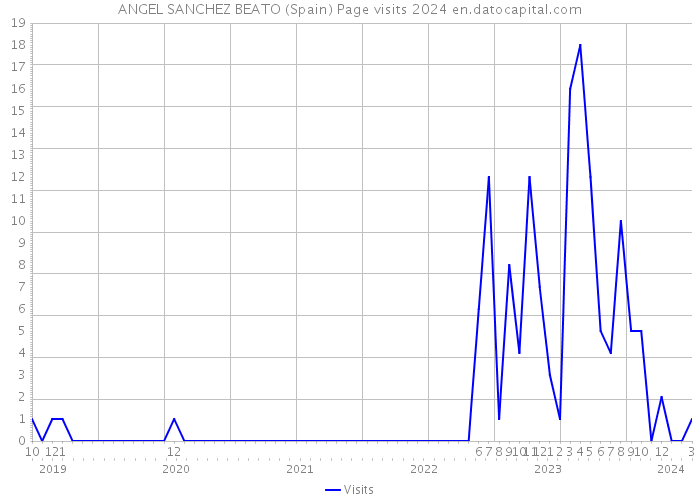ANGEL SANCHEZ BEATO (Spain) Page visits 2024 