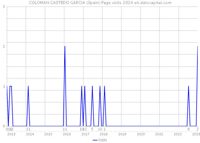 COLOMAN CASTEDO GARCIA (Spain) Page visits 2024 