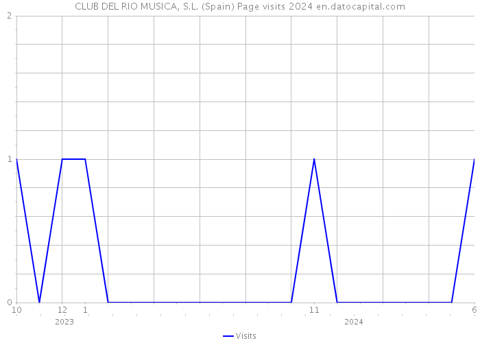 CLUB DEL RIO MUSICA, S.L. (Spain) Page visits 2024 