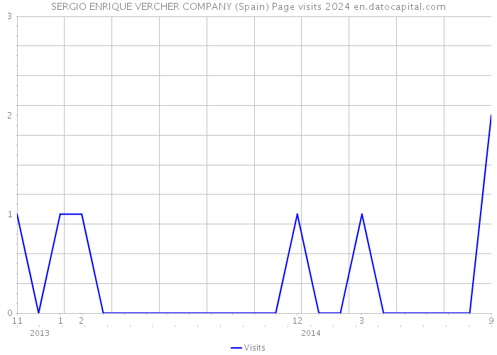 SERGIO ENRIQUE VERCHER COMPANY (Spain) Page visits 2024 