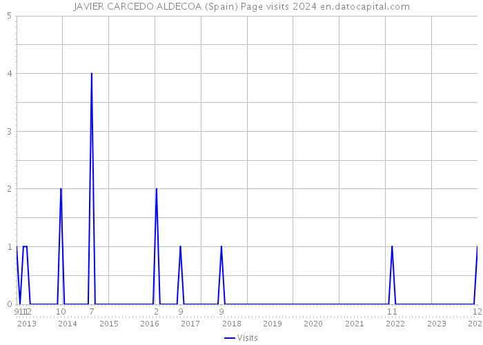 JAVIER CARCEDO ALDECOA (Spain) Page visits 2024 
