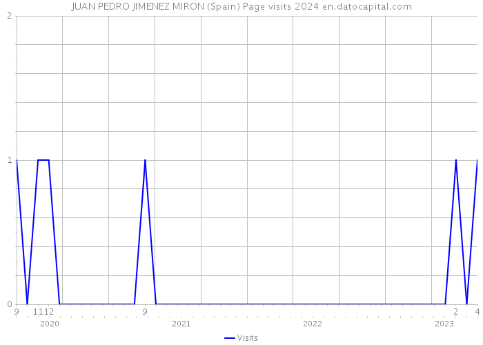 JUAN PEDRO JIMENEZ MIRON (Spain) Page visits 2024 