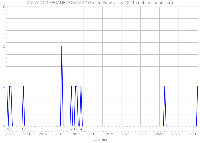 SALVADOR SEOANE GONZALEZ (Spain) Page visits 2024 