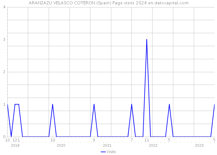 ARANZAZU VELASCO COTERON (Spain) Page visits 2024 