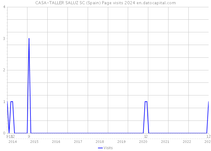 CASA-TALLER SALUZ SC (Spain) Page visits 2024 