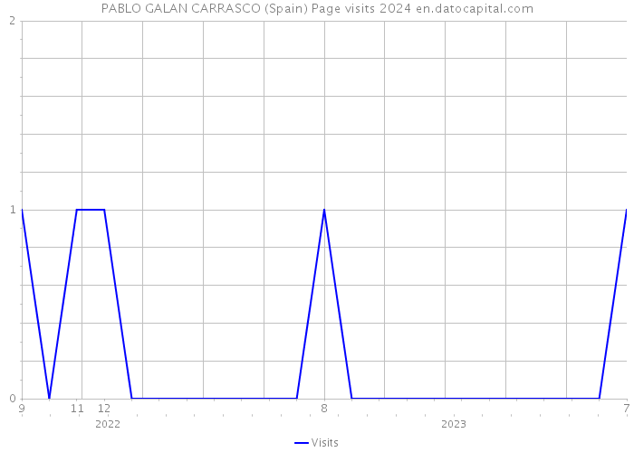 PABLO GALAN CARRASCO (Spain) Page visits 2024 