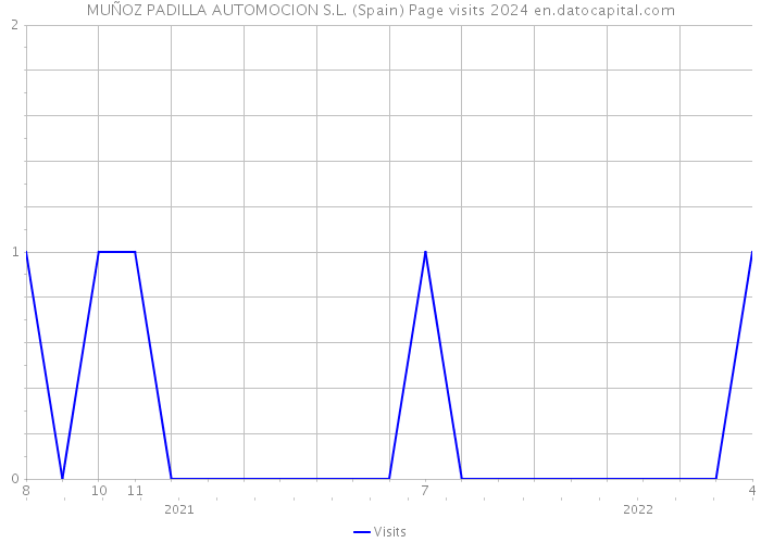 MUÑOZ PADILLA AUTOMOCION S.L. (Spain) Page visits 2024 