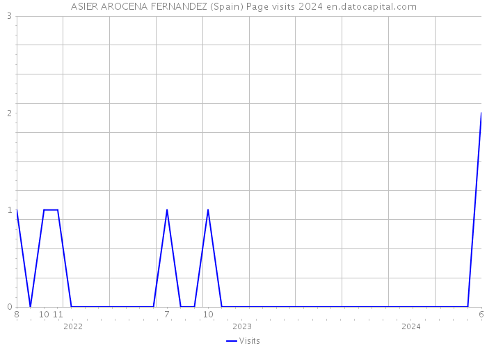 ASIER AROCENA FERNANDEZ (Spain) Page visits 2024 