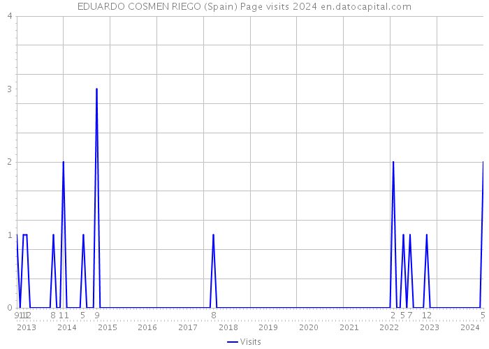 EDUARDO COSMEN RIEGO (Spain) Page visits 2024 