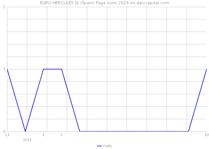 EURO HERCULES SL (Spain) Page visits 2024 