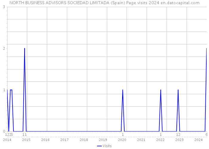 NORTH BUSINESS ADVISORS SOCIEDAD LIMITADA (Spain) Page visits 2024 