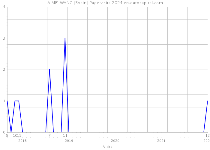 AIMEI WANG (Spain) Page visits 2024 