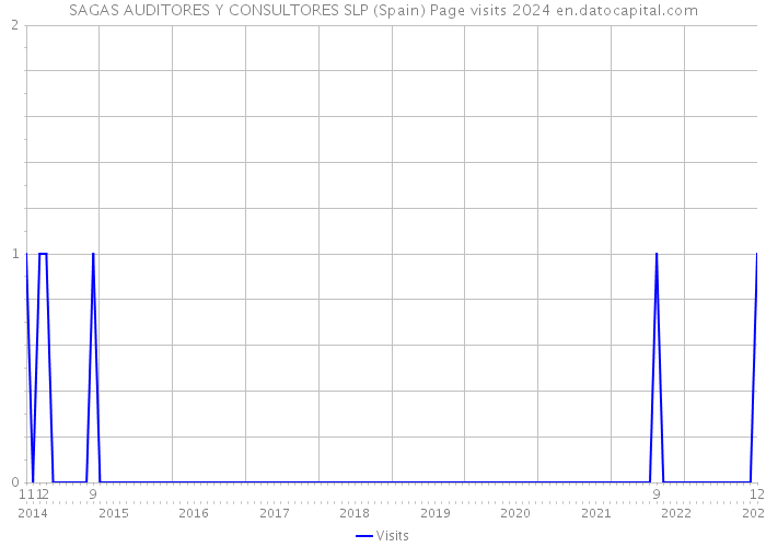 SAGAS AUDITORES Y CONSULTORES SLP (Spain) Page visits 2024 