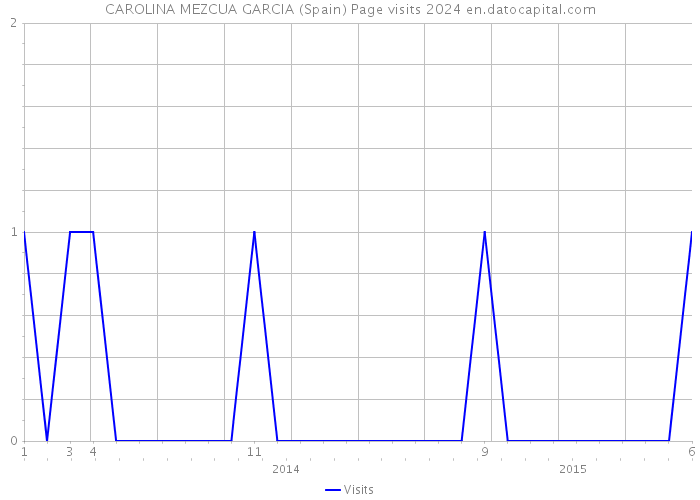 CAROLINA MEZCUA GARCIA (Spain) Page visits 2024 