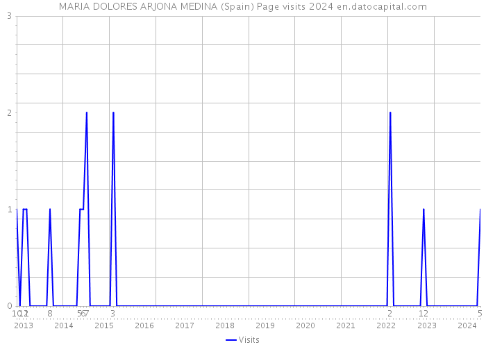 MARIA DOLORES ARJONA MEDINA (Spain) Page visits 2024 