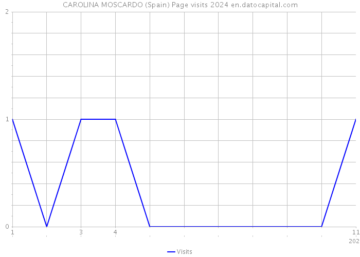 CAROLINA MOSCARDO (Spain) Page visits 2024 