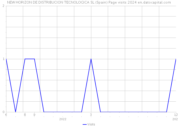NEW HORIZON DE DISTRIBUCION TECNOLOGICA SL (Spain) Page visits 2024 