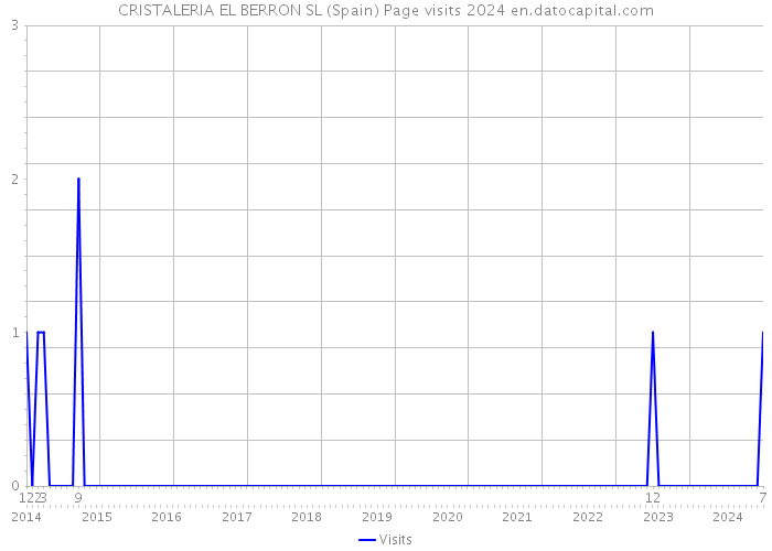 CRISTALERIA EL BERRON SL (Spain) Page visits 2024 