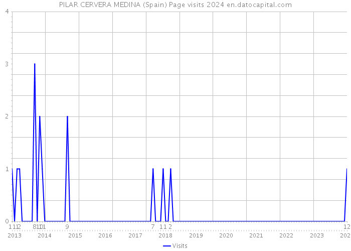 PILAR CERVERA MEDINA (Spain) Page visits 2024 