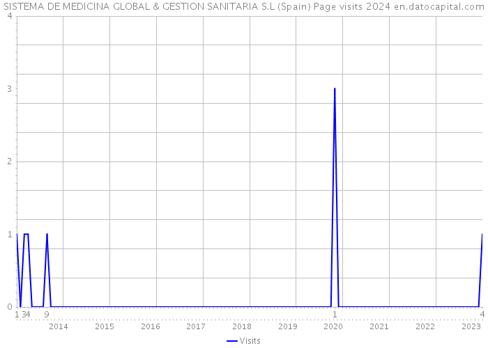 SISTEMA DE MEDICINA GLOBAL & GESTION SANITARIA S.L (Spain) Page visits 2024 