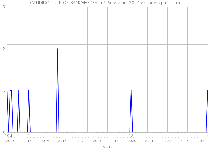 CANDIDO TURRION SANCHEZ (Spain) Page visits 2024 