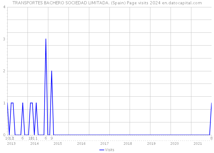 TRANSPORTES BACHERO SOCIEDAD LIMITADA. (Spain) Page visits 2024 