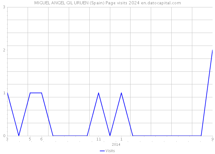MIGUEL ANGEL GIL URUEN (Spain) Page visits 2024 
