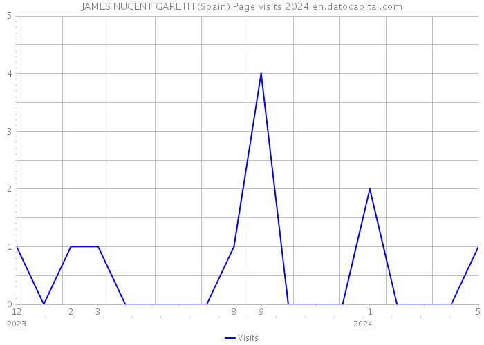 JAMES NUGENT GARETH (Spain) Page visits 2024 