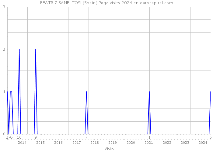 BEATRIZ BANFI TOSI (Spain) Page visits 2024 