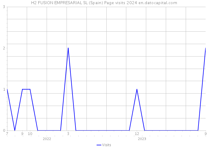 H2 FUSION EMPRESARIAL SL (Spain) Page visits 2024 