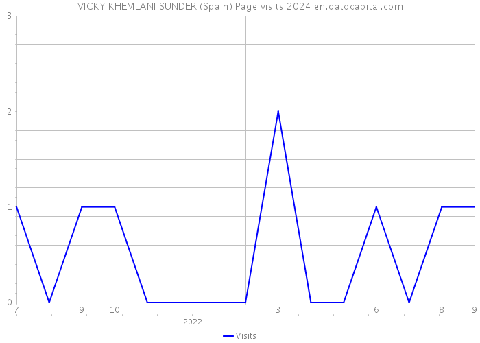 VICKY KHEMLANI SUNDER (Spain) Page visits 2024 