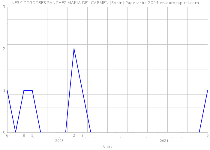 NERY CORDOBES SANCHEZ MARIA DEL CARMEN (Spain) Page visits 2024 