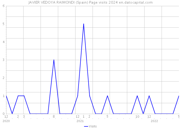 JAVIER VEDOYA RAIMONDI (Spain) Page visits 2024 