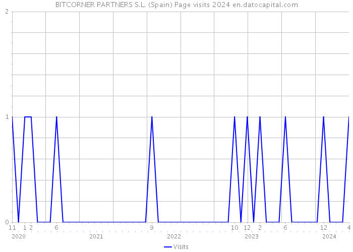 BITCORNER PARTNERS S.L. (Spain) Page visits 2024 