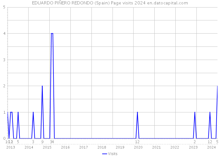 EDUARDO PIÑERO REDONDO (Spain) Page visits 2024 