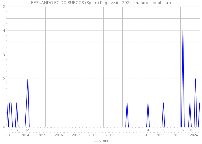 FERNANDO EGIDO BURGOS (Spain) Page visits 2024 