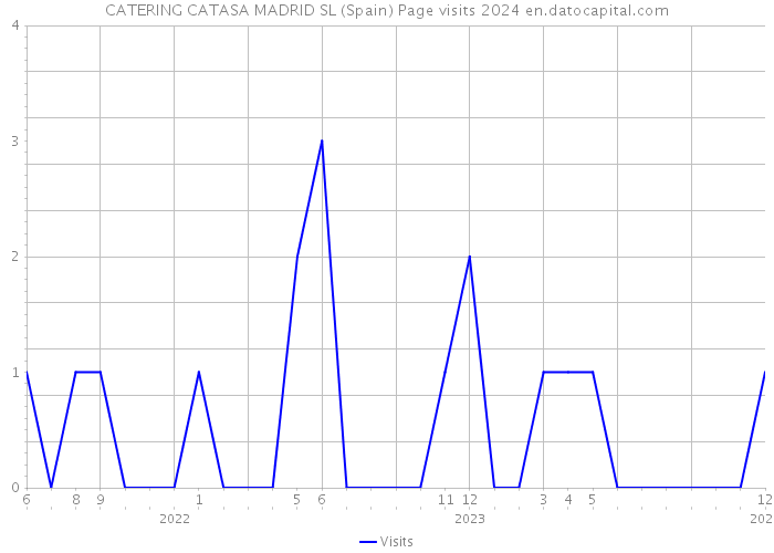 CATERING CATASA MADRID SL (Spain) Page visits 2024 