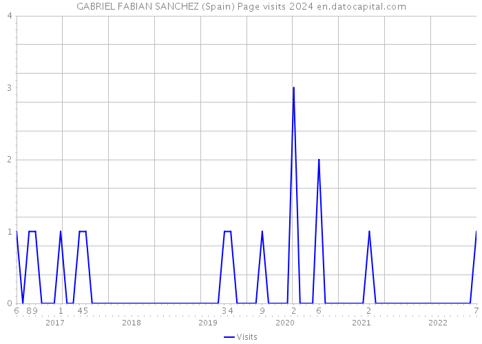 GABRIEL FABIAN SANCHEZ (Spain) Page visits 2024 