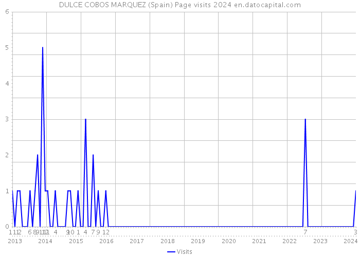DULCE COBOS MARQUEZ (Spain) Page visits 2024 