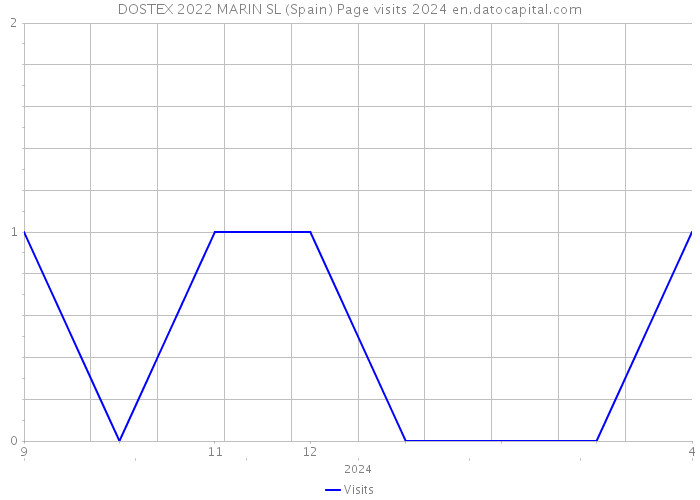 DOSTEX 2022 MARIN SL (Spain) Page visits 2024 