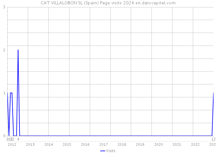CAT VILLALOBON SL (Spain) Page visits 2024 