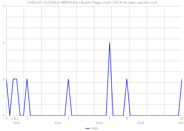 CARLOS CAZORLA HERRADA (Spain) Page visits 2024 