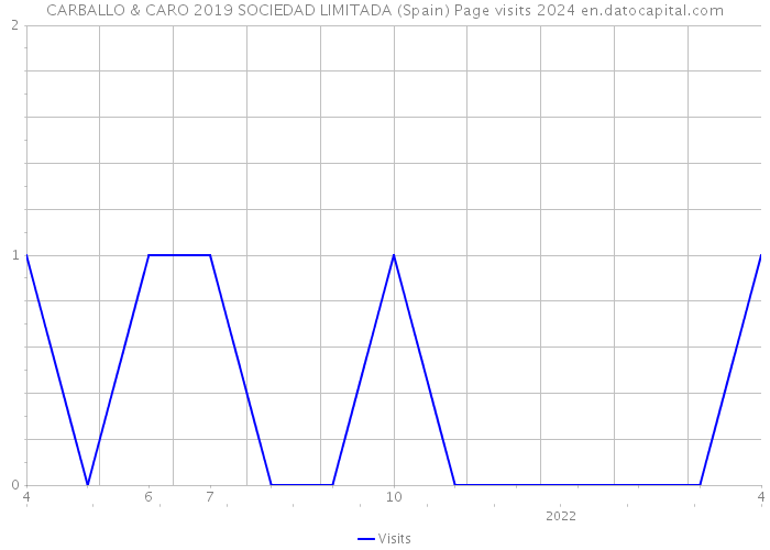 CARBALLO & CARO 2019 SOCIEDAD LIMITADA (Spain) Page visits 2024 