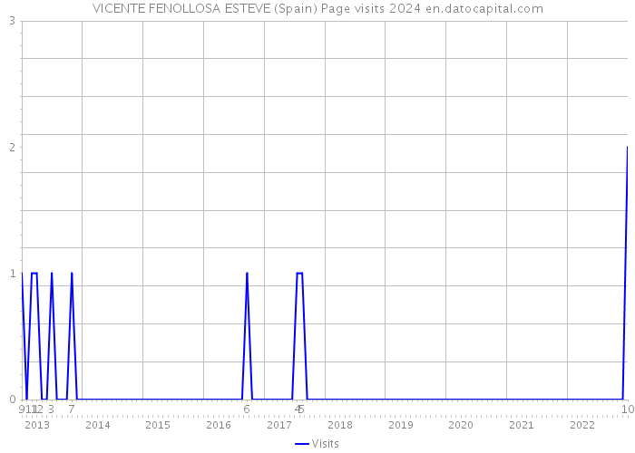 VICENTE FENOLLOSA ESTEVE (Spain) Page visits 2024 