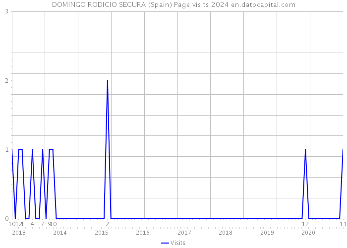 DOMINGO RODICIO SEGURA (Spain) Page visits 2024 