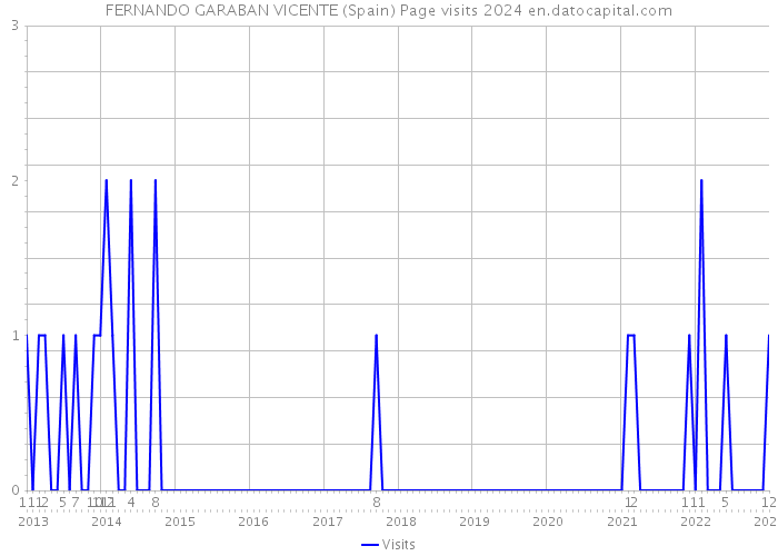 FERNANDO GARABAN VICENTE (Spain) Page visits 2024 