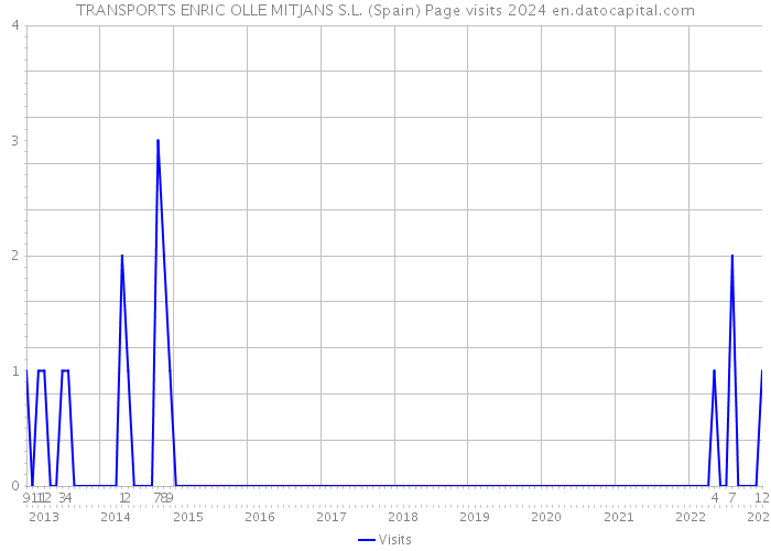 TRANSPORTS ENRIC OLLE MITJANS S.L. (Spain) Page visits 2024 