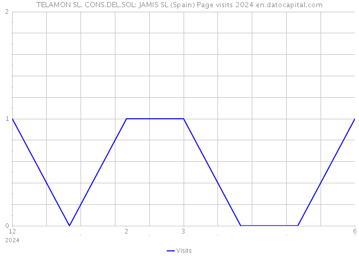 TELAMON SL. CONS.DEL.SOL: JAMIS SL (Spain) Page visits 2024 