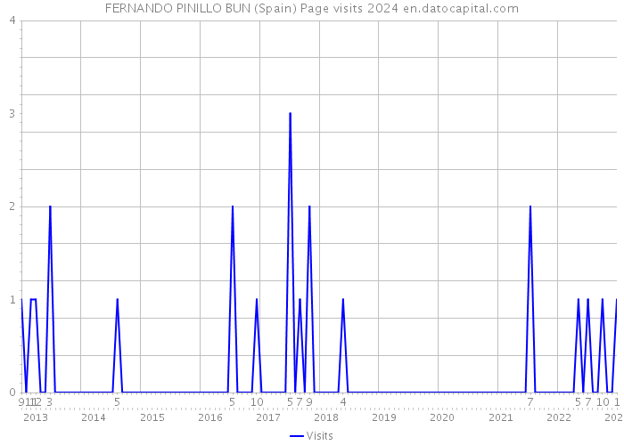 FERNANDO PINILLO BUN (Spain) Page visits 2024 