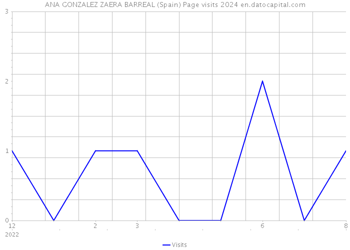 ANA GONZALEZ ZAERA BARREAL (Spain) Page visits 2024 